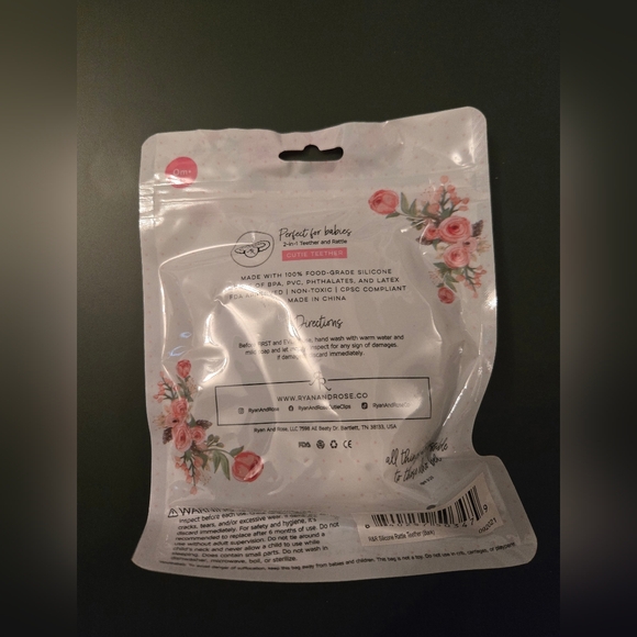 Ryan & Rose Teether & Rattle (Bark) - Picture 2 of 2